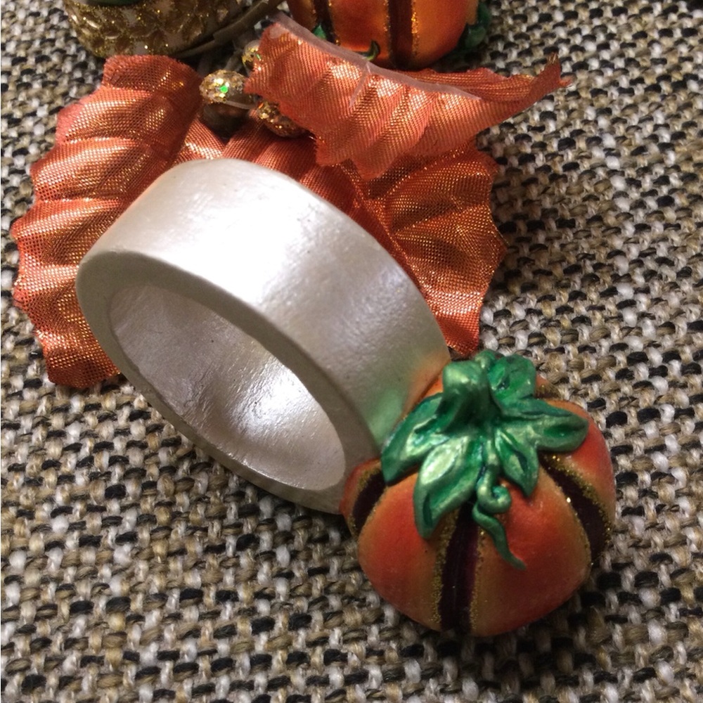 Festive Thanksgiving Napkin Rings Set - Picture 5 of 12